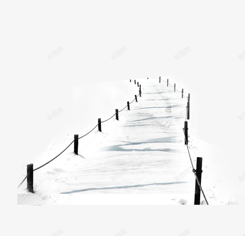 雪地中的栅栏小路png免抠素材_88icon https://88icon.com 冬 冬天 小路 栅栏 雪 雪地