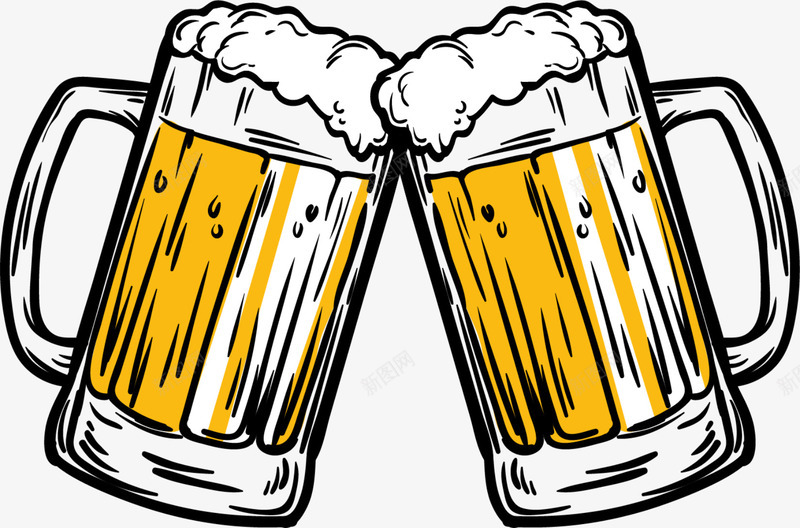 世界杯碰杯的啤酒png免抠素材_88icon https://88icon.com Cheers cheers 世界杯 两杯啤酒 啤酒碰杯 庆祝 狂欢 碰杯的啤酒 黄色啤酒