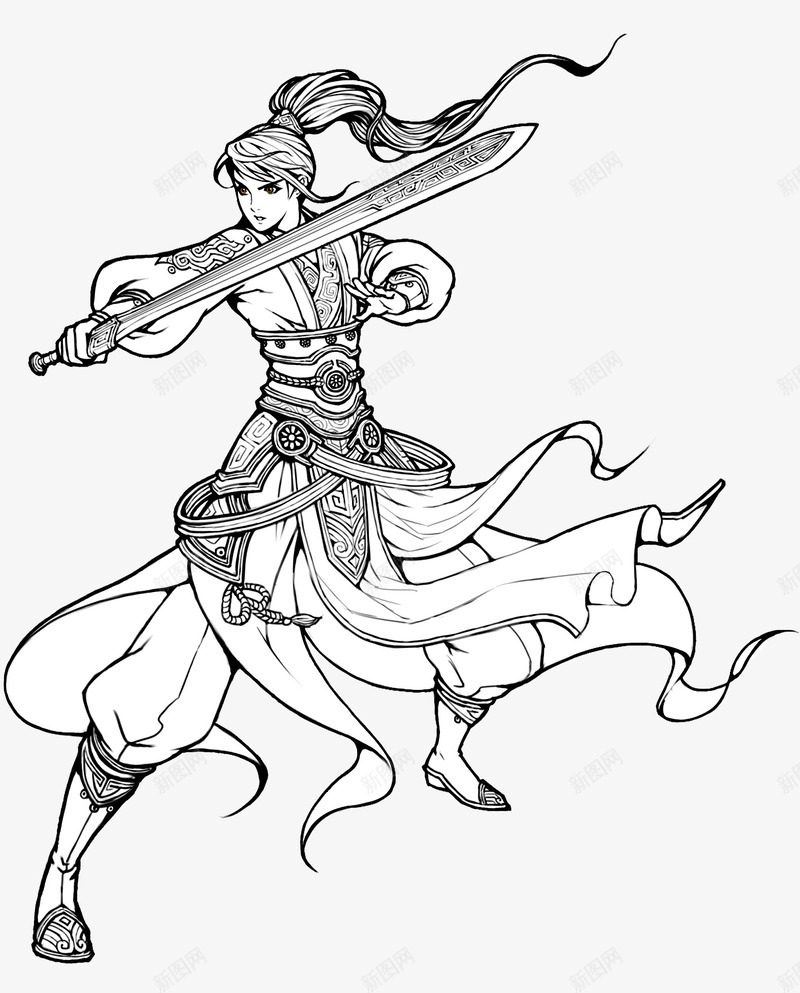 手绘元帅png免抠素材_88icon https://88icon.com 上将 元帅 卡通的 古代 将军 帅气的 战争 手绘的 打仗