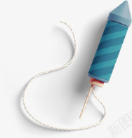 蓝色火箭卡通png免抠素材_88icon https://88icon.com 卡通 火箭 蓝色