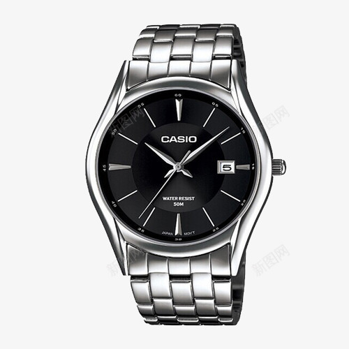 卡西欧经典商务男士手表png免抠素材_88icon https://88icon.com CASIO 产品实物 时尚 男士手表 简约 腕表 钢带石英表