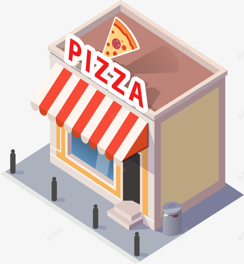 手绘披萨店png免抠素材_88icon https://88icon.com 店铺 建筑物 房屋 手绘 披萨店 立体 装饰 门脸