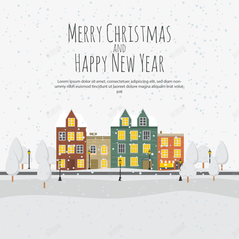 雪中圣诞夜小镇矢量图ai免抠素材_88icon https://88icon.com christmas merry 圣诞节 夜晚 小镇 建筑 新年快乐 楼房 矢量图 雪夜 雪花