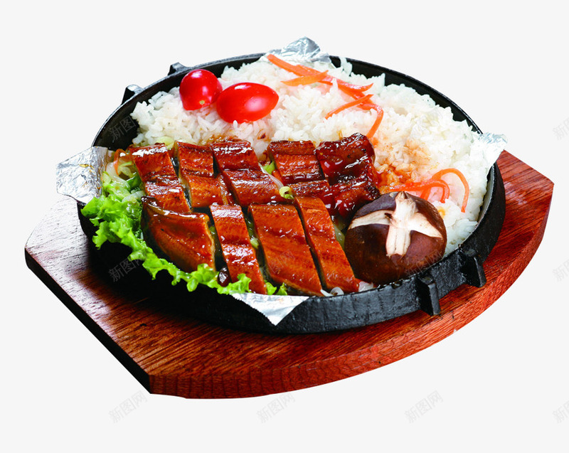 铁板鳗鱼饭png免抠素材_88icon https://88icon.com 主食 特色饭 盖饭 菜 风味主食 饭 鳗鱼饭