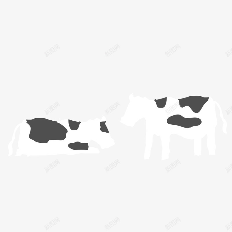 黑色的斑点png免抠素材_88icon https://88icon.com 奶牛 斑点 水墨 黑色