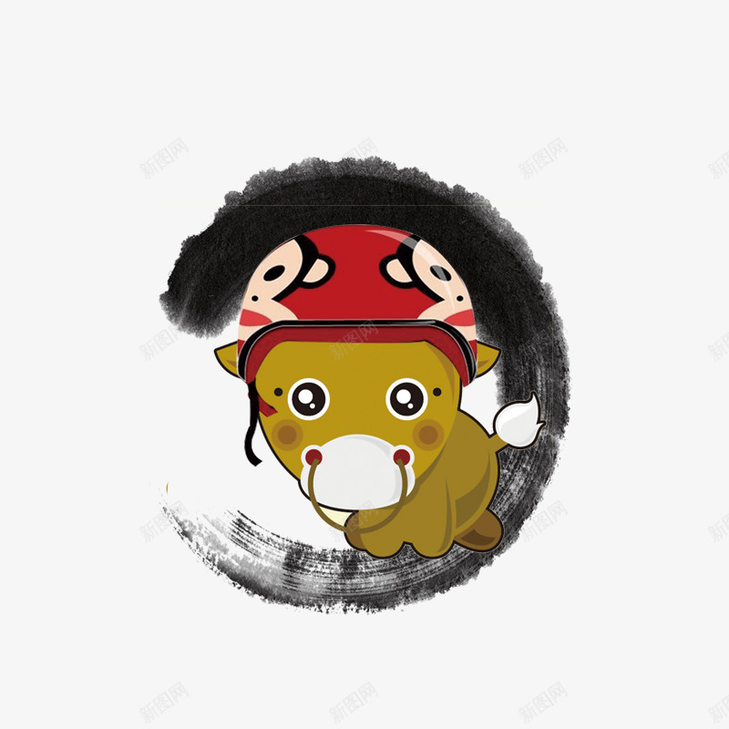 猴年版生肖牛png免抠素材_88icon https://88icon.com 十二生肖 年货 年货节 拜年 猴年版生肖 阿里年货节