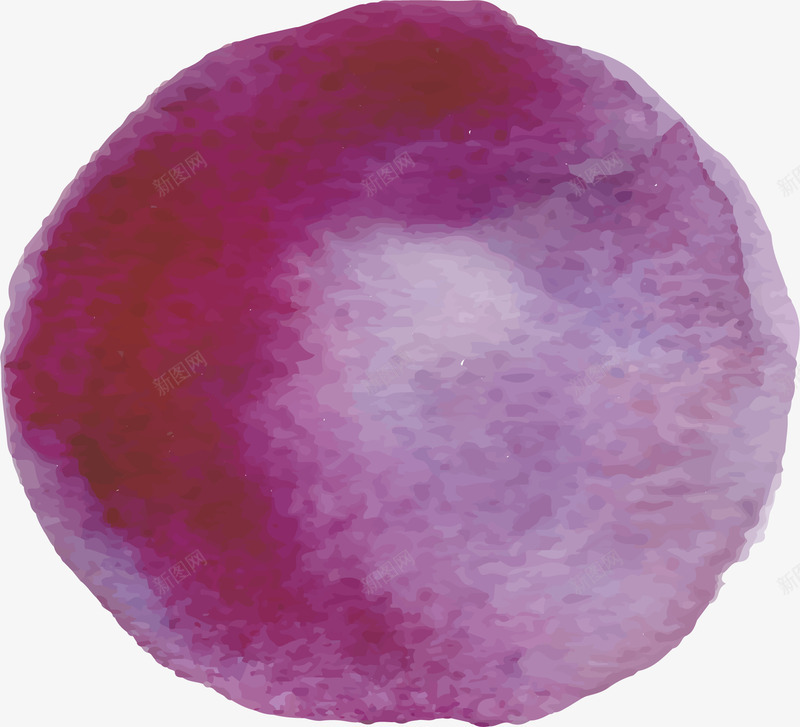 深紫色圆形水彩墨点png免抠素材_88icon https://88icon.com 圆形墨点 晕染 水彩墨点 深紫色 矢量素材