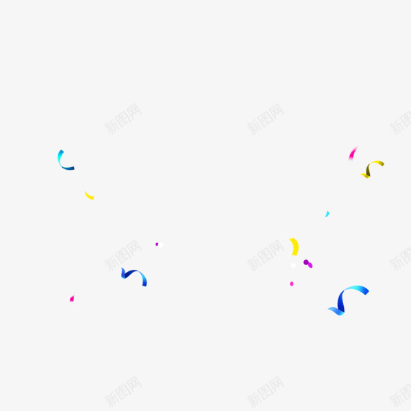 彩色飘纸png免抠素材_88icon https://88icon.com 庆祝 彩带 扩散 简约 飘纸