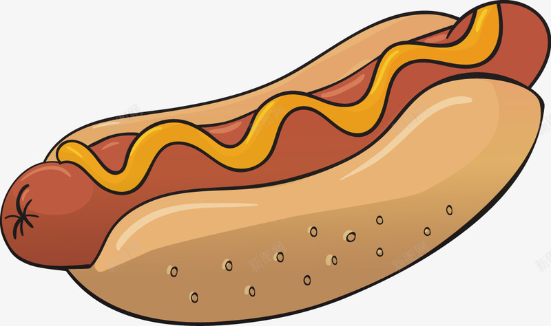 美国热狗元素png免抠素材_88icon https://88icon.com 热狗 食品 食物