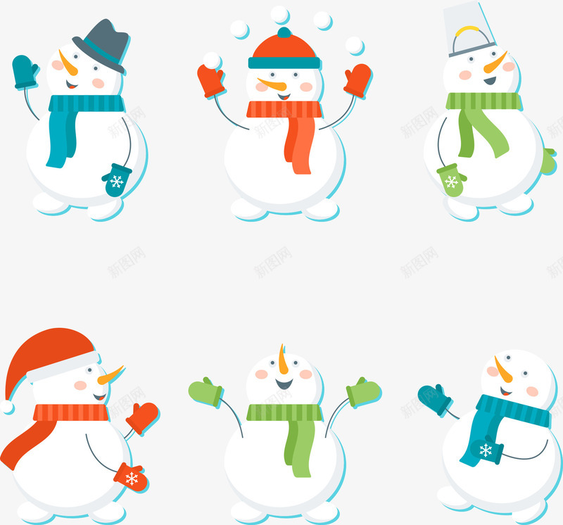 开心的圣诞雪人矢量图eps免抠素材_88icon https://88icon.com 圣诞元素 圣诞快乐 圣诞节 圣诞雪人 开心 矢量圣诞图片 矢量图