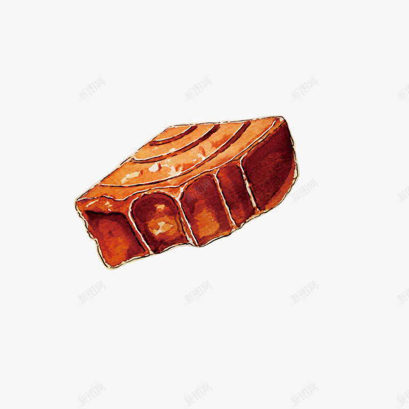 半圆形的零食巧克力手绘矢量图ai免抠素材_88icon https://88icon.com 半圆 唯美 小块 巧克力 手绘 棕色 水彩 花纹 零食 矢量图