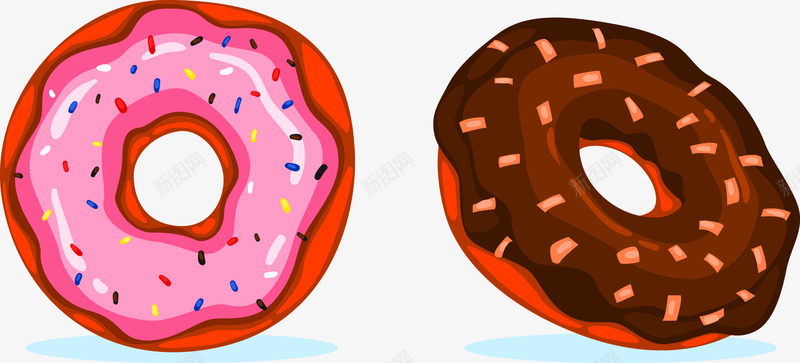 点心甜品矢量图ai免抠素材_88icon https://88icon.com 点心 甜品 甜甜圈 甜食 矢量图 蛋糕 饮食点心