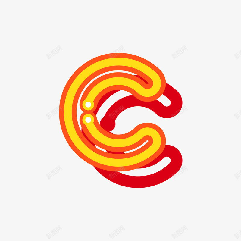 黄色荧光字母cpng免抠素材_88icon https://88icon.com 字母 字母c 英文字母 荧光字母 黄色 黄色字母