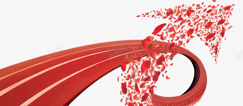 跑步酷炫元素png免抠素材_88icon https://88icon.com 元素 活力 跑道 运动 酷炫