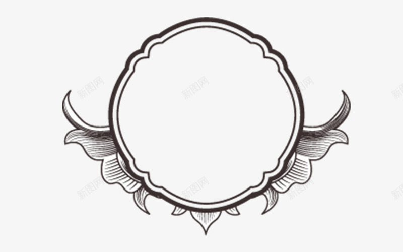 中式边框png免抠素材_88icon https://88icon.com 古典 圆形边框 条纹 花纹