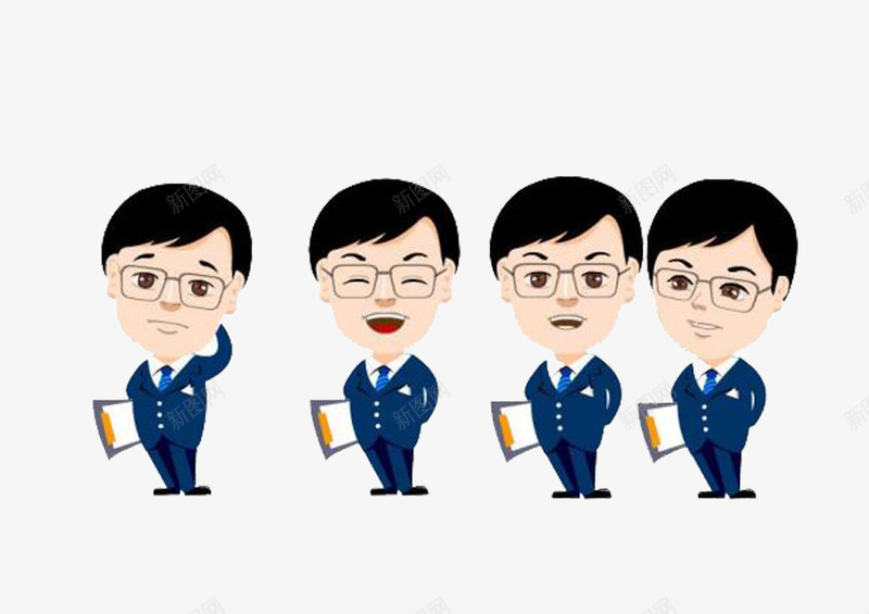 小小登记员png免抠素材_88icon https://88icon.com 人物 卡通 男士 素材 职业
