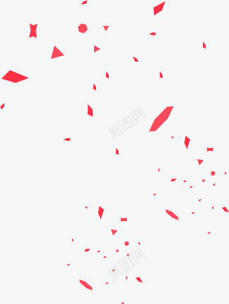 分散不规则的红色图形png免抠素材_88icon https://88icon.com 不规则 分散 图形 红色