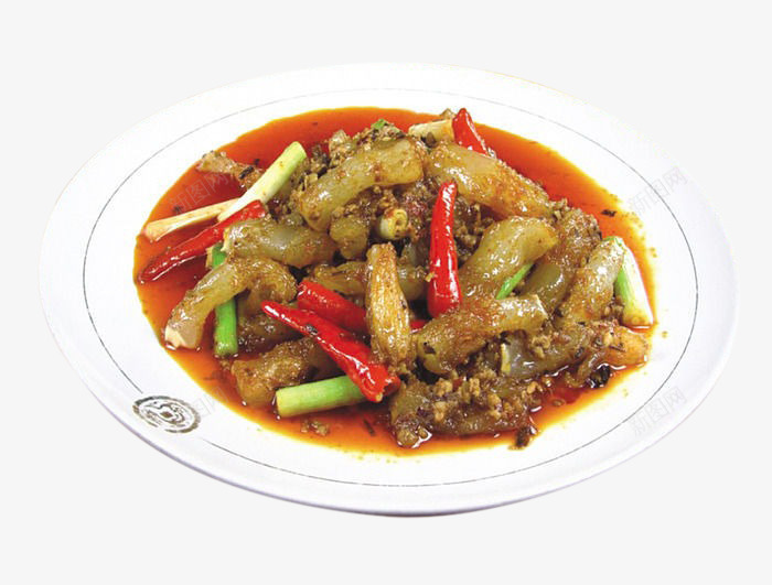 葱烧蹄筋png免抠素材_88icon https://88icon.com 中华美食 产品实物 家常菜 特色菜 菜肴 葱烧蹄筋