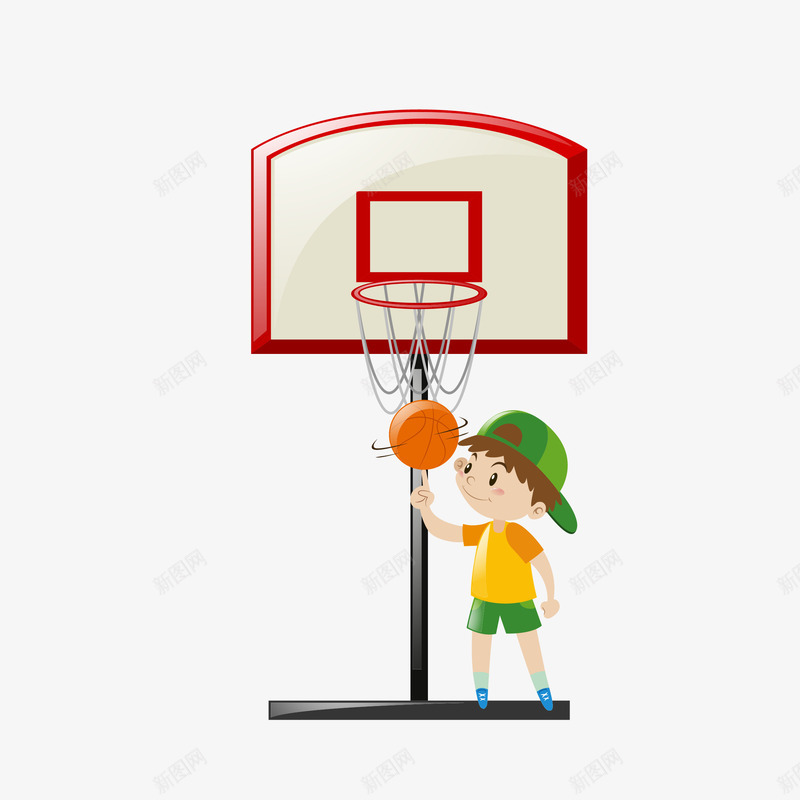 篮筐下的小男孩矢量图eps免抠素材_88icon https://88icon.com 卡通男孩 小男孩 投篮 男孩 篮球 篮筐 篮筐下 矢量图