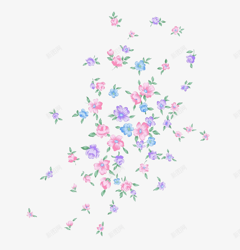 碎花png免抠素材_88icon https://88icon.com 碎花 碎花壁纸 花朵装饰画