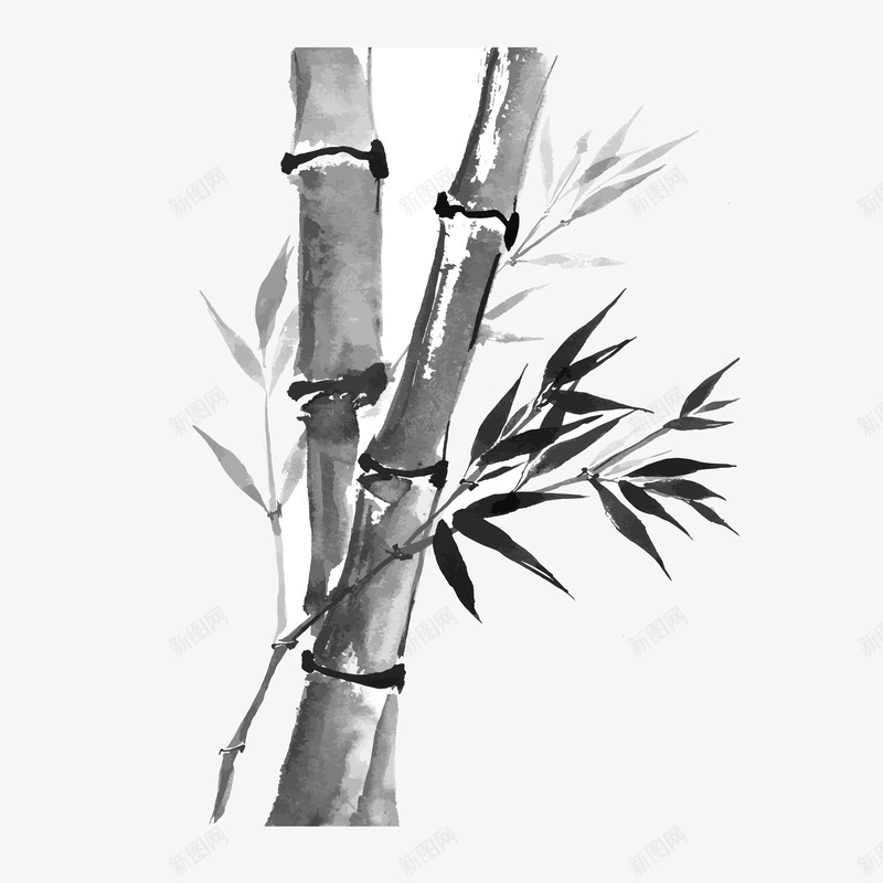 水墨竹子png免抠素材_88icon https://88icon.com am 两根竹子 中国风 国画 图案 植物 水墨 水墨画 水彩 画 竹子 简笔画 绘画 花纹 装饰