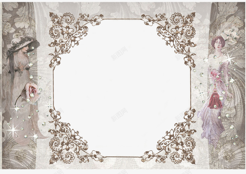 欧式名画拍照框png免抠素材_88icon https://88icon.com 拍照框 欧式 精致 高贵
