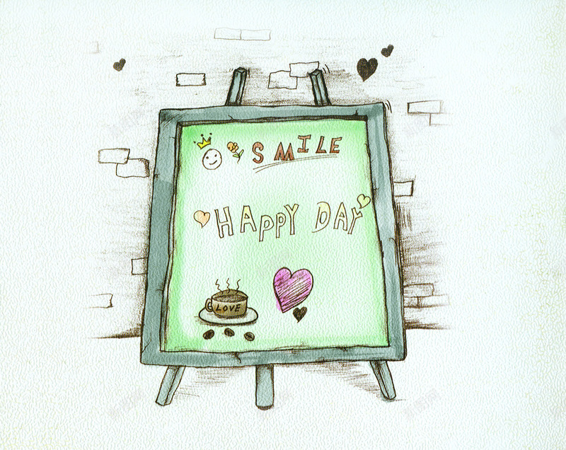 创意手绘合成复古咖啡店招牌png免抠素材_88icon https://88icon.com 创意 合成 咖啡店 复古 招牌