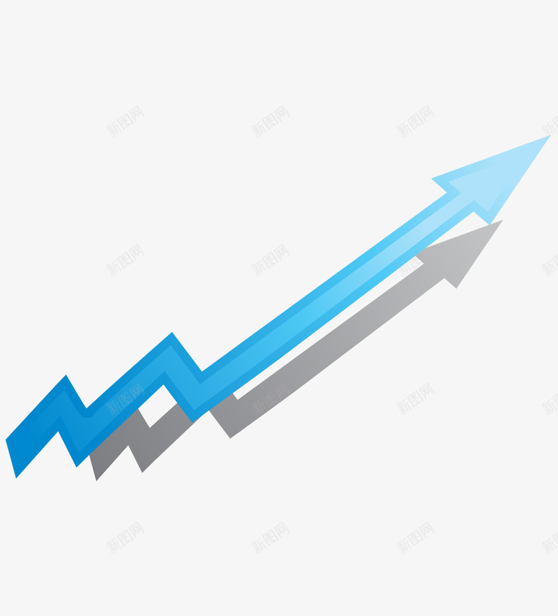 数据折线图走向稳步上升蓝色png免抠素材_88icon https://88icon.com 折线图 折线图符号 数据 走向