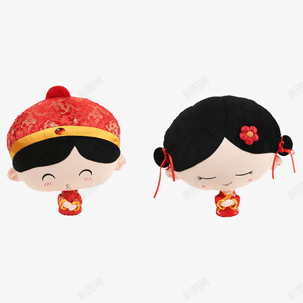 中式可爱摆件精品png免抠素材_88icon https://88icon.com 中式摆设 中式精致 产品实物 可爱娃娃 婚庆 结婚小人