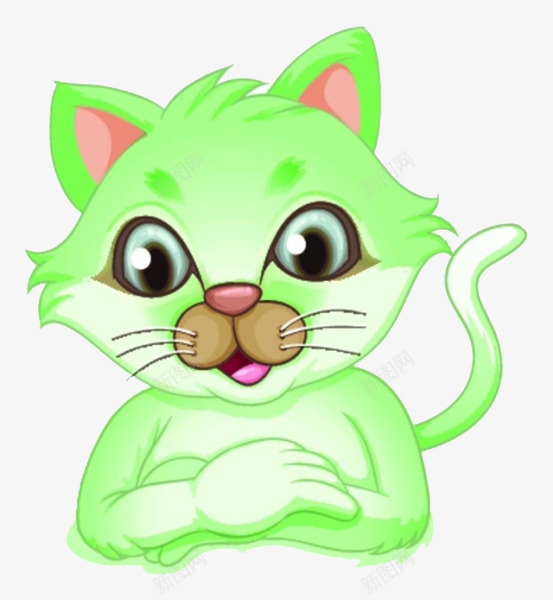 绿色的猫鼻子png免抠素材_88icon https://88icon.com 傲娇 卡通 卡通不屑 可爱 吸猫 猫咪 猫鼻子 绿色 高冷的生物