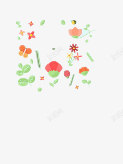 清新小碎花背景png免抠素材_88icon https://88icon.com 可爱 碎花 美丽