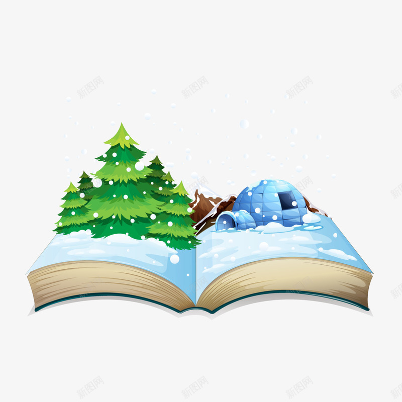 下雪的冬天矢量图ai免抠素材_88icon https://88icon.com 涔睄 绔瘽 鍐版埧瀛 鏉炬爲 矢量图