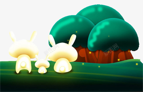 中秋月兔背影创意装饰图案png免抠素材_88icon https://88icon.com 中秋月兔 中秋月兔背影创意装饰图案 创意 背影 装饰图案