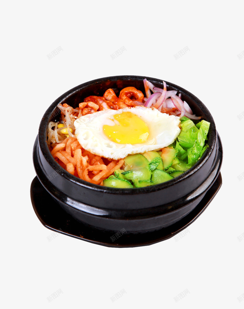 石锅子拌饭psd免抠素材_88icon https://88icon.com 凉菜 拌饭 石锅 美食 鸡蛋