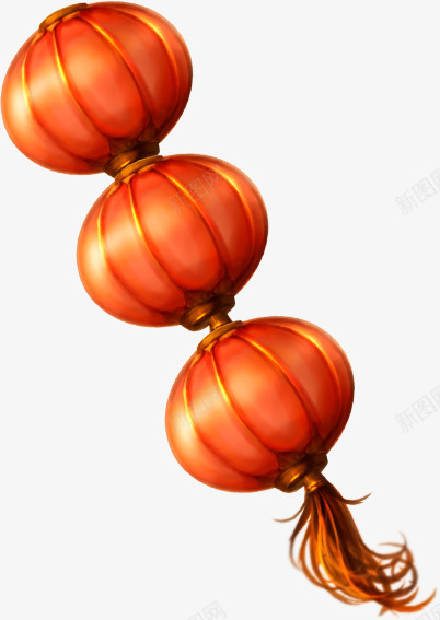 大红灯笼古典三联png免抠素材_88icon https://88icon.com png素材 三联 古典 大红灯笼
