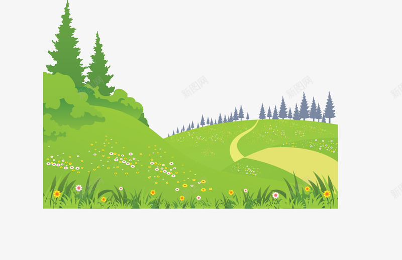 春天山林绿色草地矢量图ai免抠素材_88icon https://88icon.com 春游 矢量png 绿色草地 美丽春天 草地 青草地 矢量图
