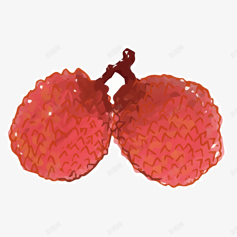卡通荔枝png免抠素材_88icon https://88icon.com PNG图 PNG图下载 创意卡通 卡通 卡通插图 插图 水果 水果插图 荔枝