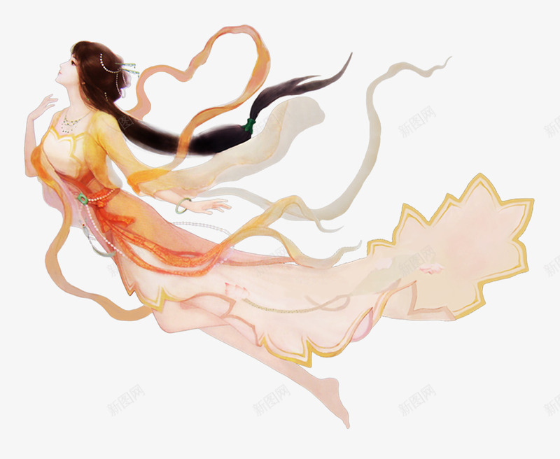 美丽仙女psd免抠素材_88icon https://88icon.com 上天 下凡 中国风 仙女 仙女下凡 仙女散花 会飞的美女 古女 古风 复古 女仙 女神 漂亮 美 美丽 美女 轻纱 透光轻纱 韵味 飘逸 飘逸仙子 飞 飞仙