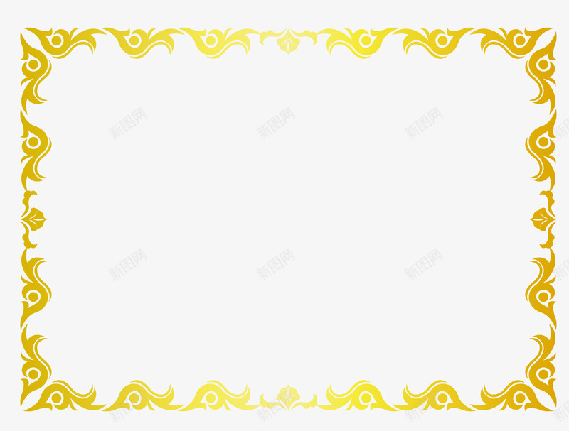 金色边框矢量图eps免抠素材_88icon https://88icon.com 中国风边栏 古典边框 复式边框 花纹边框 边框 边框PNG 金色边框 矢量图