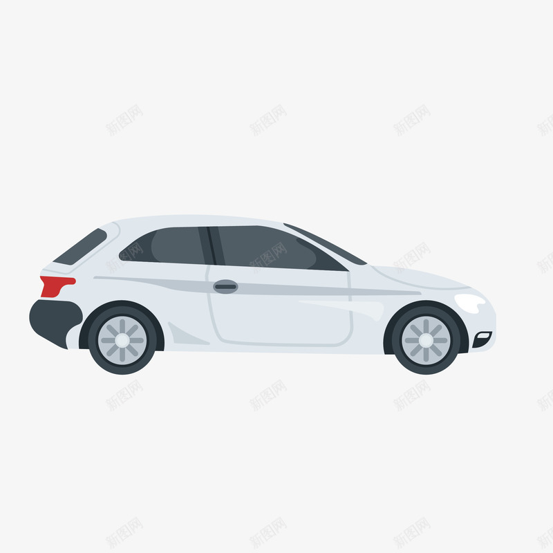 白色创意小轿车png免抠素材_88icon https://88icon.com 交通工具 创意 卡通 卡通车 图案 小清新 汽车 白色 简约 装饰 车 车辆