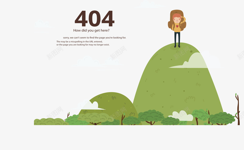 站在高山的背包客png免抠素材_88icon https://88icon.com 404页面 疑惑 矢量png 背包客 迷路的人 错误页面