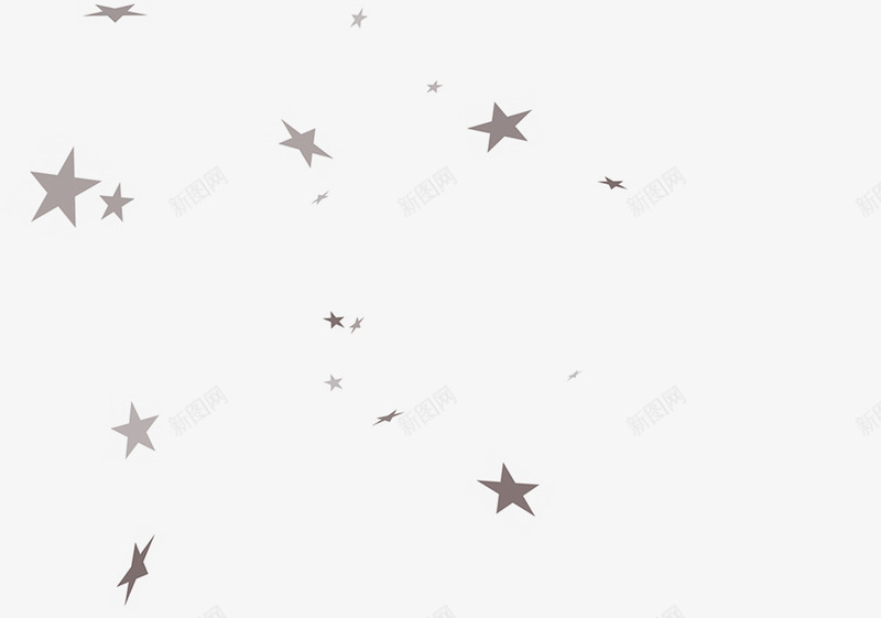 灰色漂浮元旦星星png免抠素材_88icon https://88icon.com 元旦 星星 漂浮 灰色