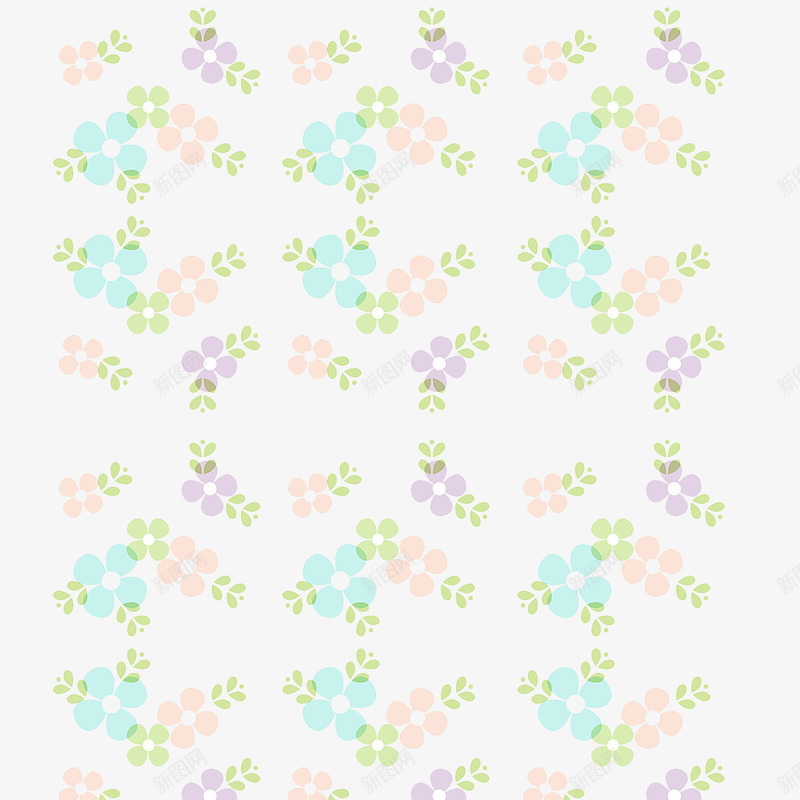 鲜花墙碎花png免抠素材_88icon https://88icon.com 手绘 清新 花 鲜花墙