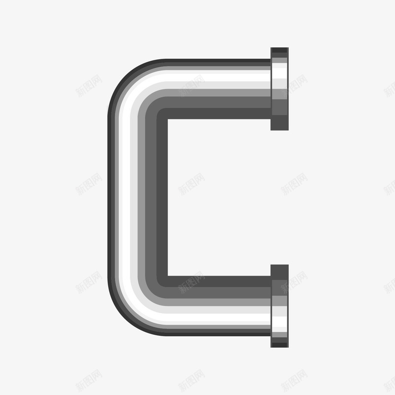 卡通手绘英文字母Cpng免抠素材_88icon https://88icon.com 创意 卡通手绘 灰色 简约 精致 艺术 英文字母C