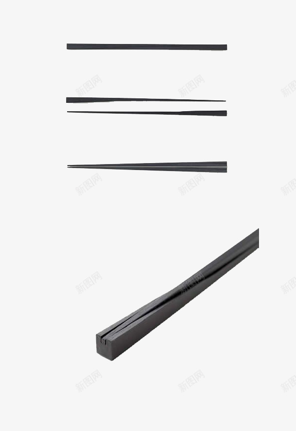 黑色的筷子png免抠素材_88icon https://88icon.com 大气 有特色 筷子 简约 精致 造型独特 黑色