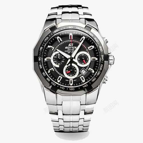 卡西欧EF系列手表png免抠素材_88icon https://88icon.com CASIO 产品实物 男士手表 腕表 钢带石英男表