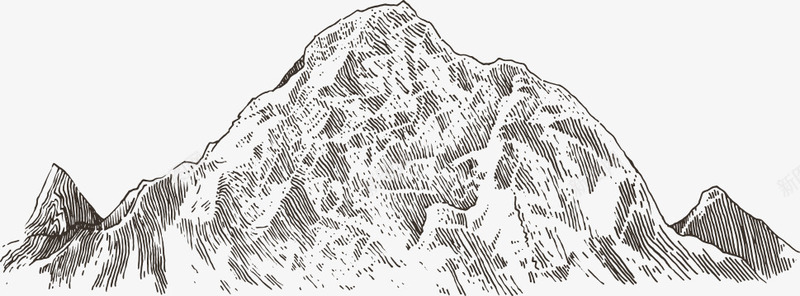 自然风光矢量图ai免抠素材_88icon https://88icon.com 山峰 山版画 山脉 手绘高山 线条山 自然风光 矢量图