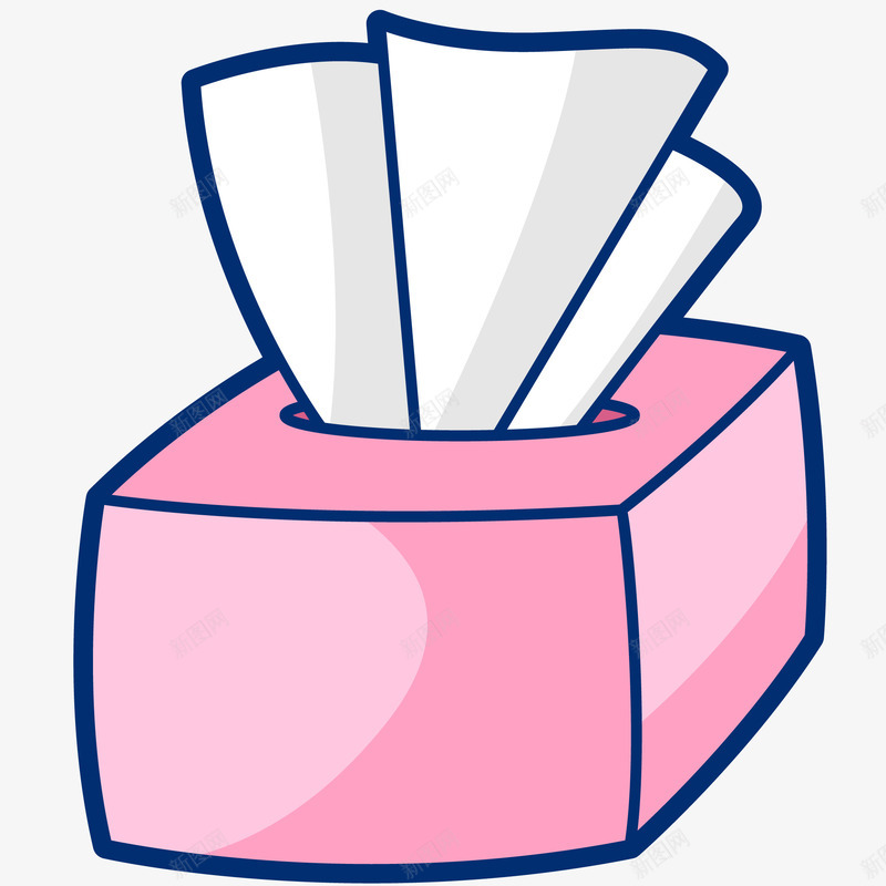卡通纸抽png免抠素材_88icon https://88icon.com PNG图 PNG图下载 创意卡通 卡通 卡通插图 插图 纸巾 纸抽