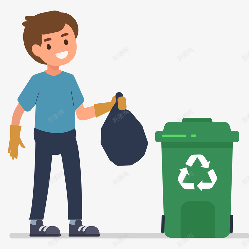 男孩扔垃圾插画矢量图ai免抠素材_88icon https://88icon.com 免抠PNG 劳动 垃圾桶 志愿者 清洁 男孩扔垃圾矢量插画 矢量图 社区服务 社群 青年志愿者