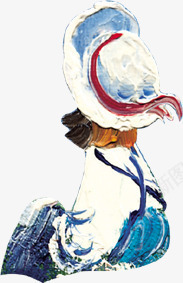油画等待的背影女孩png免抠素材_88icon https://88icon.com 女孩 油画 等待 背影